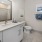 Spacious bathroom with large vanity